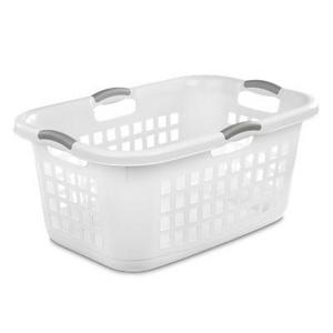 Sterilite 2 Bushel Capacity Single Laundry Basket – White