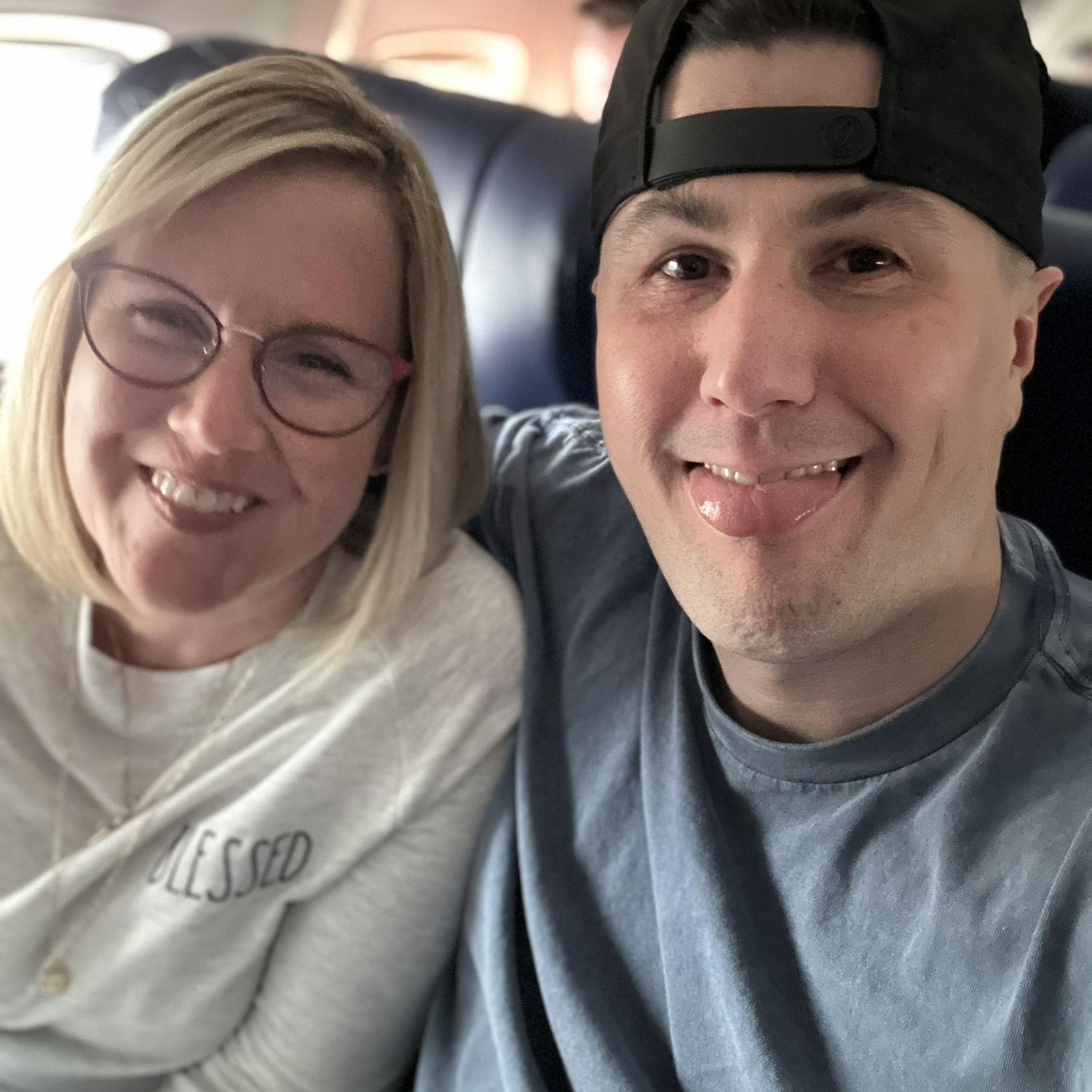 You never know how plane selfies will turn out!