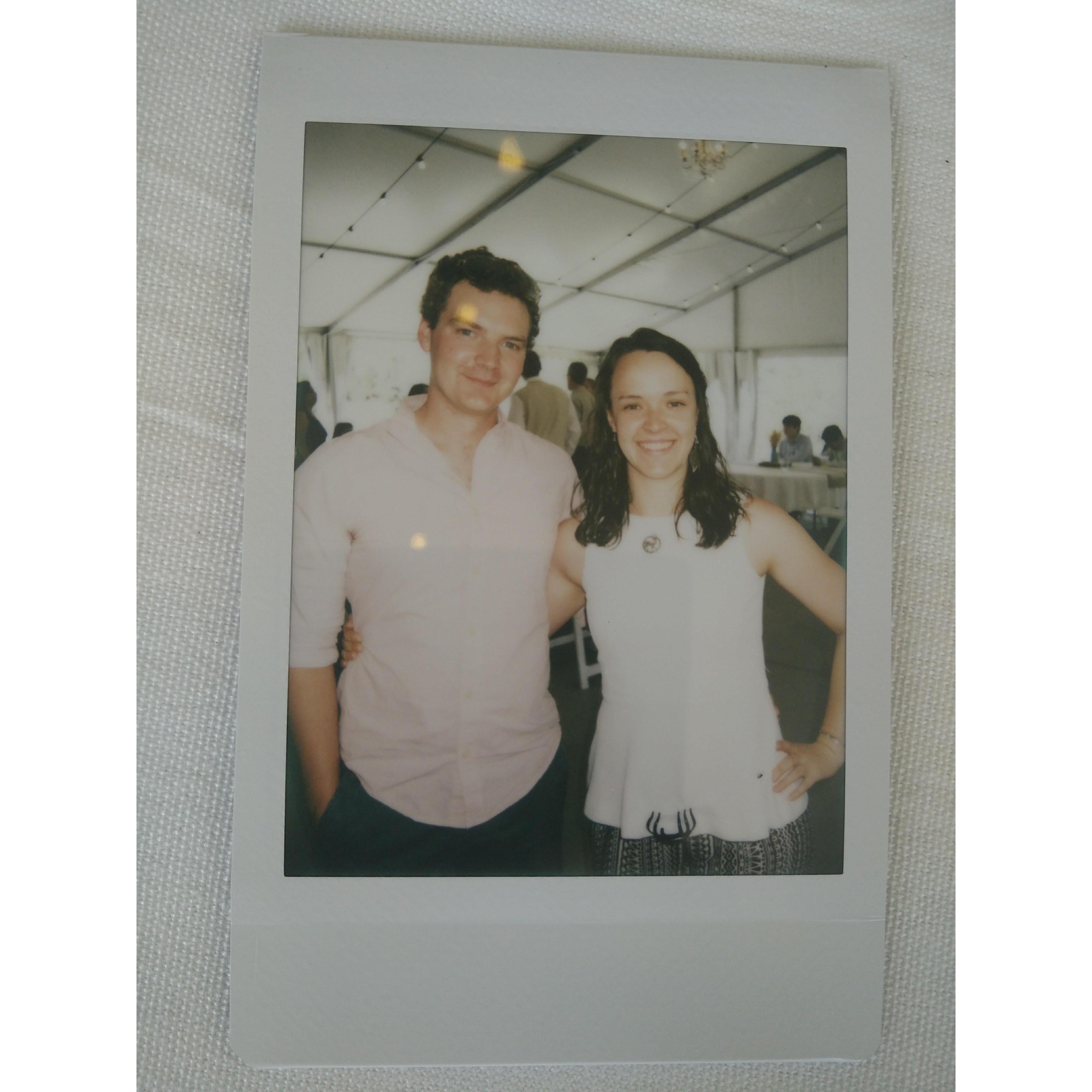 At a friend's wedding, 2016