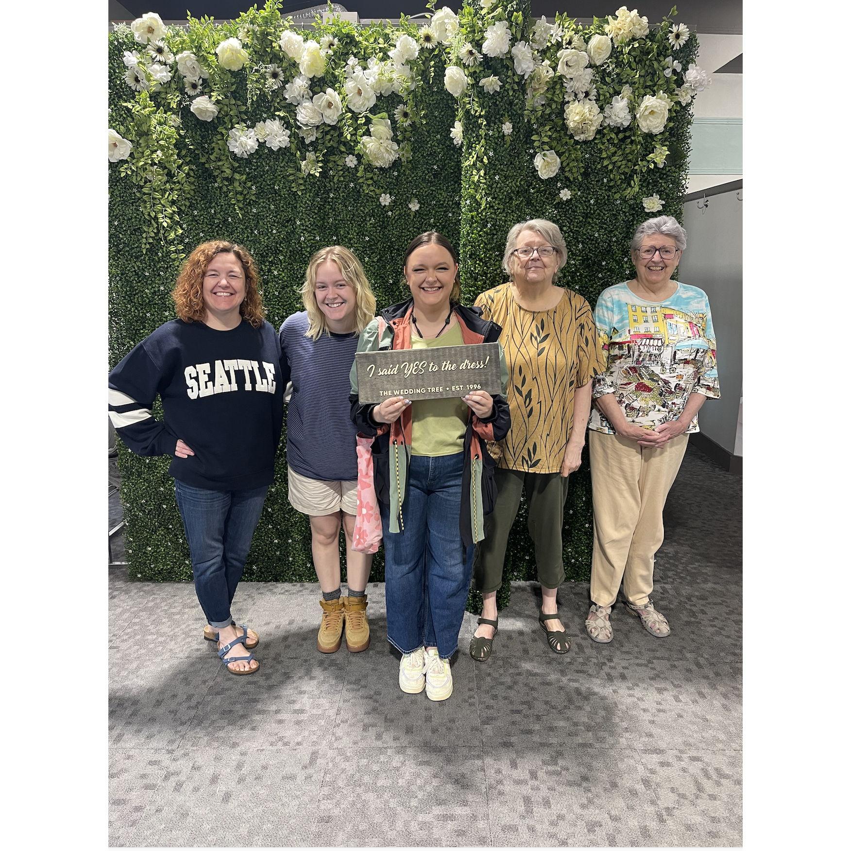 Said "yes" to the dress with some of my favorite ladies!