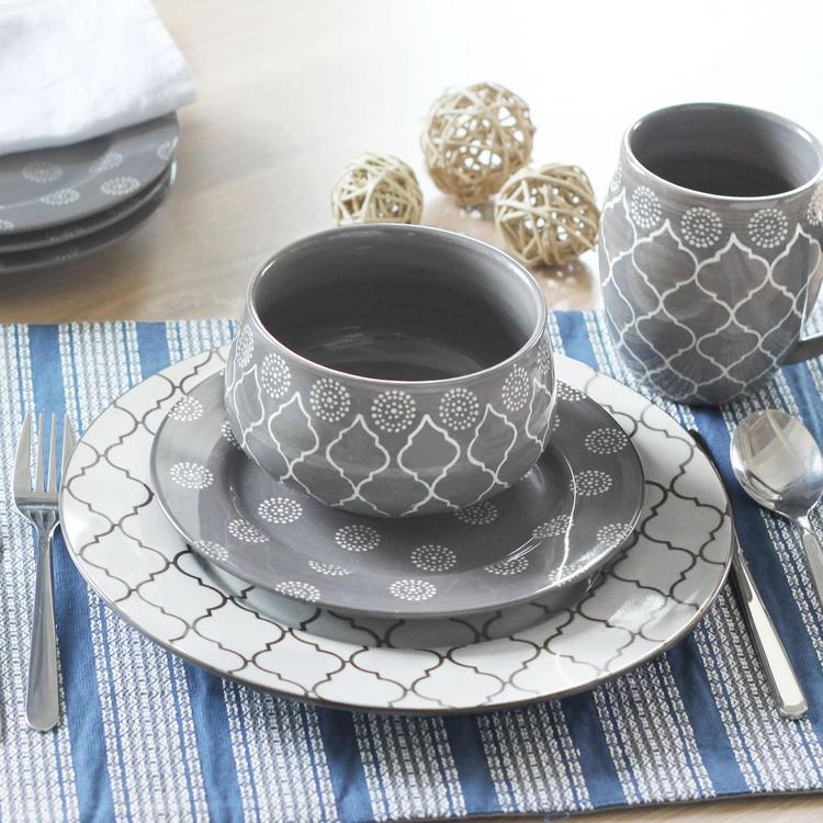 BAUM Moroccan 16 Piece Dinnerware Set Service for 4 Zola