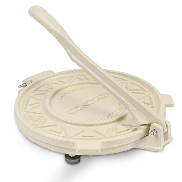 Cast Iron Tortilla Press, Eggshell