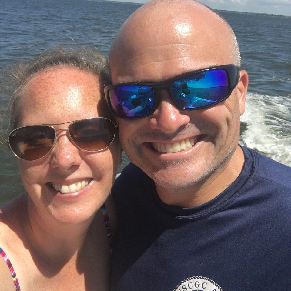 Enjoying a nice day out on the water