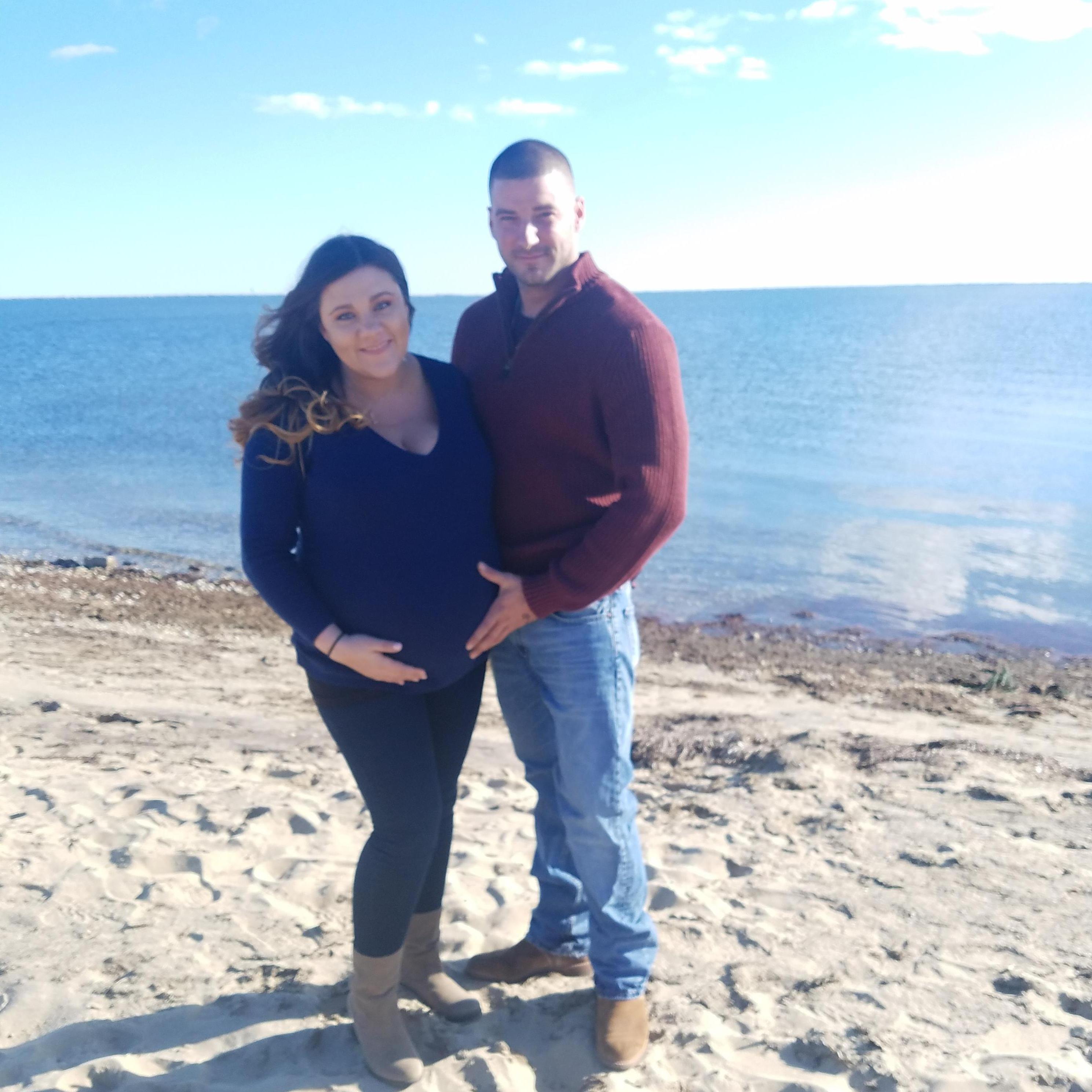 This picture was taken days before Charlie was born.