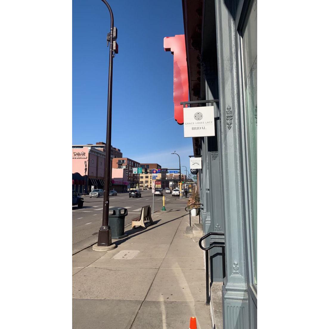 Grace Loves Lace, where Alaina found her dream wedding dress - Minneapolis, February 2023