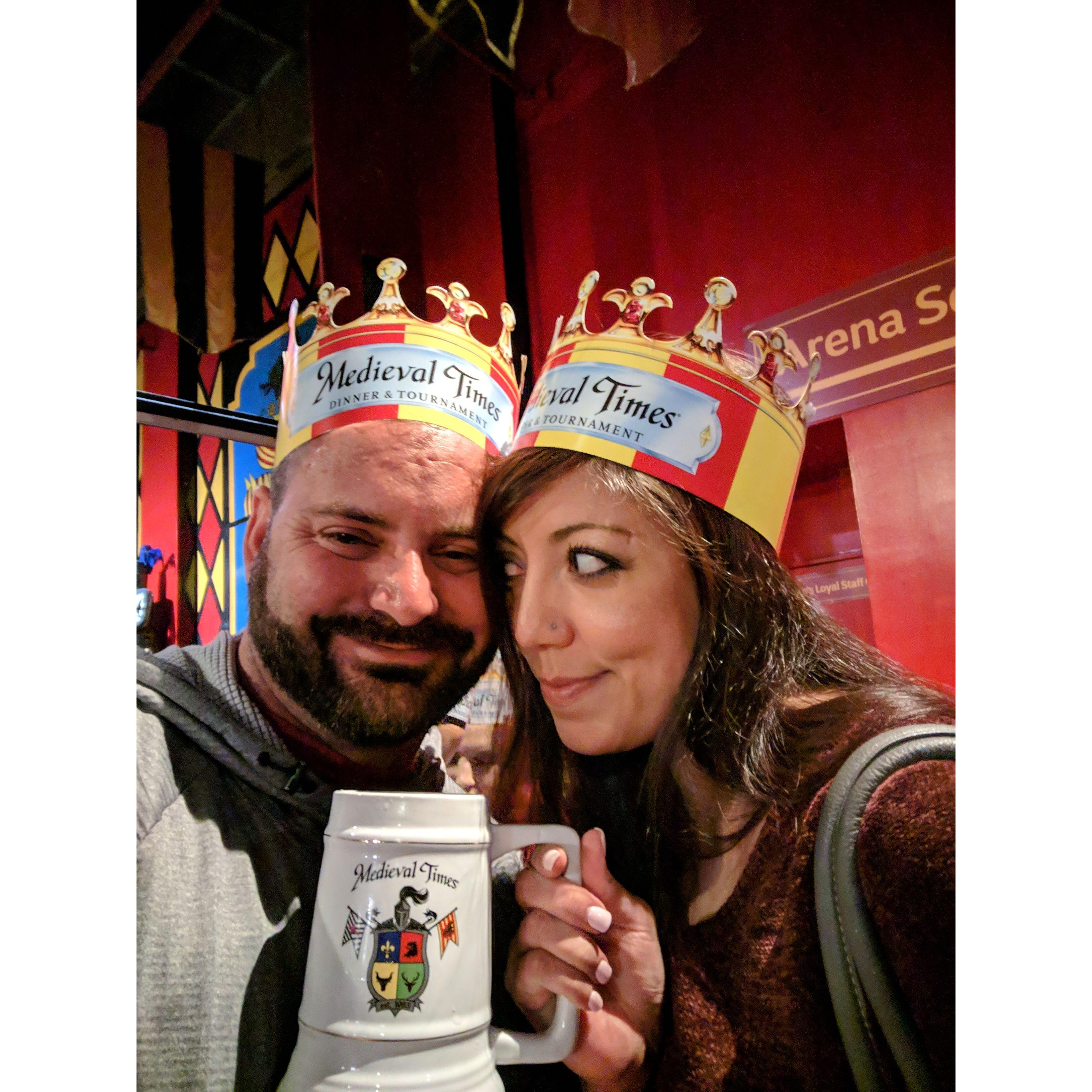 Medieval Times in Toronto. Red knight's going down.