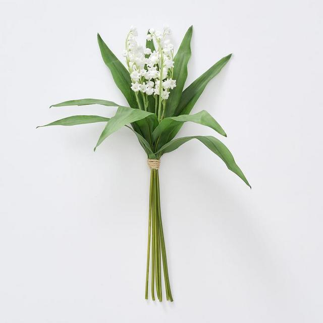 Monique Lhuillier Faux Lily Of The Valley Clippings, One, White