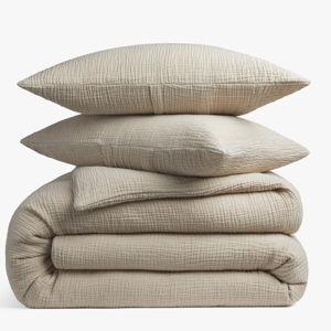 Parachute Cloud Cotton Duvet Cover Set - Natural