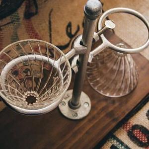 Industrial Double Pour Over Stand - pourovercoffeehouse