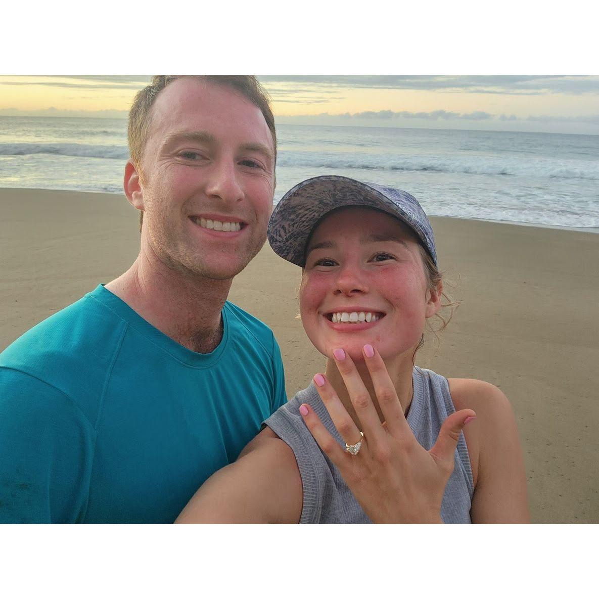 Our first photo as an engaged couple!