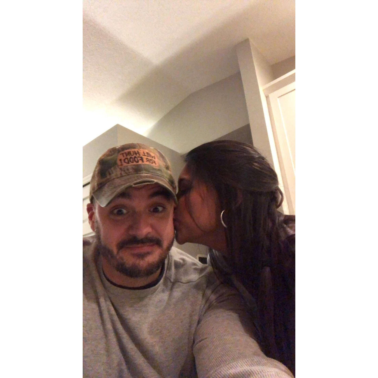 Our first captured kiss 💋