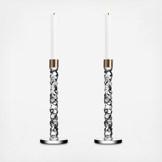 Carat Large Candlestick, Set of 2
