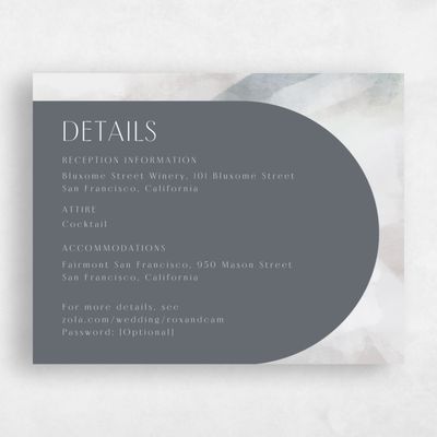 Midnight Gray, Grey Wedding Enclosure - Coleridge