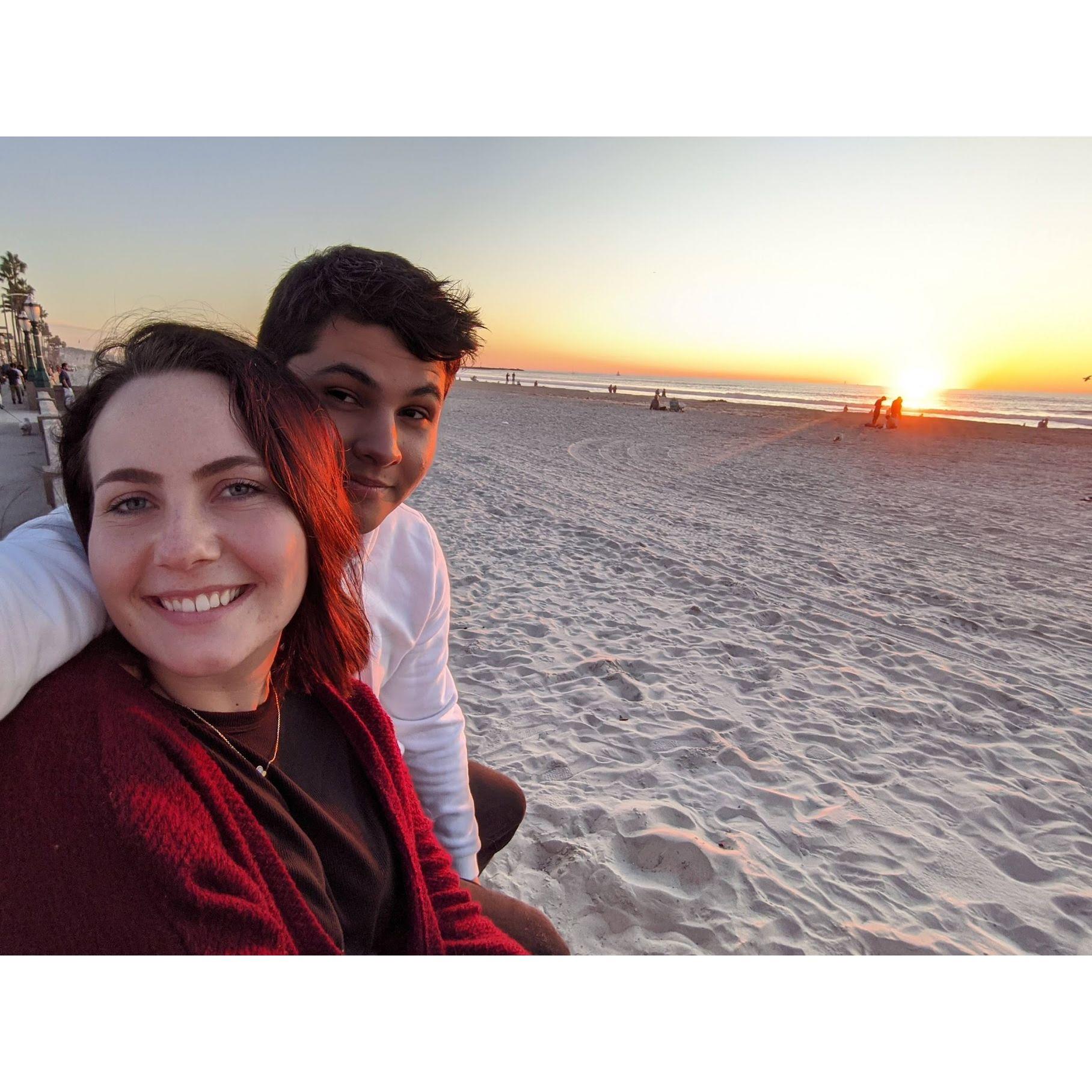 Our first date in Mission Beach