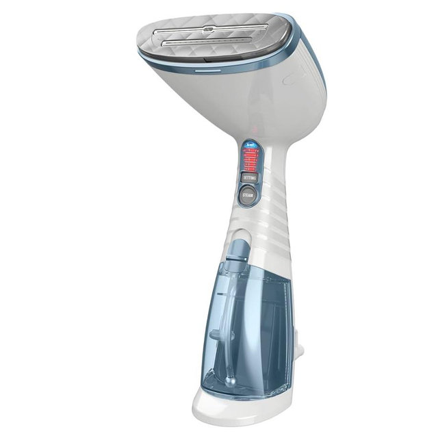 Conair Handheld Garment Steamer for Clothes, Turbo ExtremeSteam 1875W Fabric Clothes Steamers, Hand Steamer for Clothes, Portable Handheld Garment Steamers for Clothes, Handheld Steamer, Blue