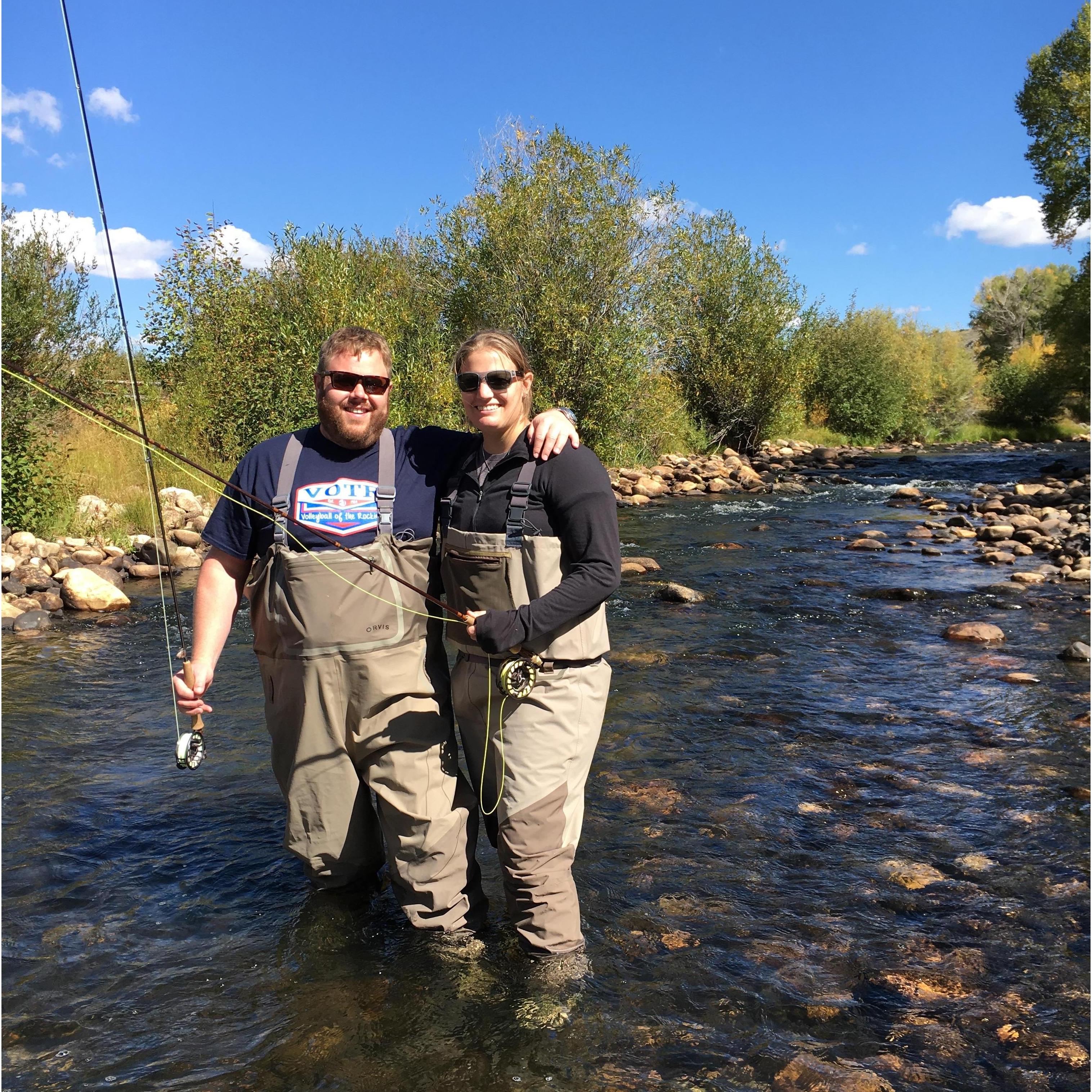 Attempting to fly-fish in Wyoming