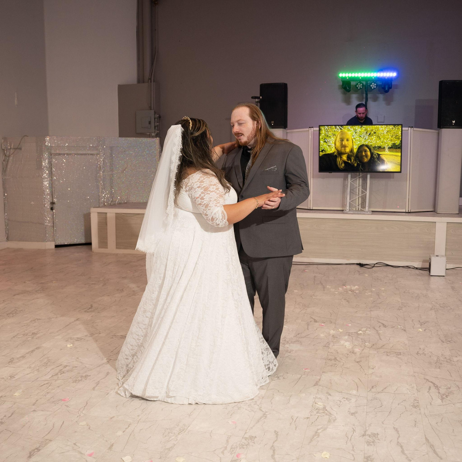 Our first dance. The song, chosen by the groom, In My Life by The Beatles.