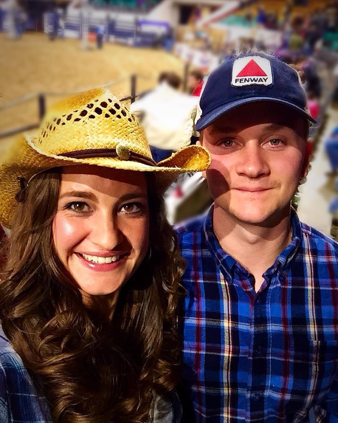 Cheering on at the local rodeo when we lived in Denver, CO.