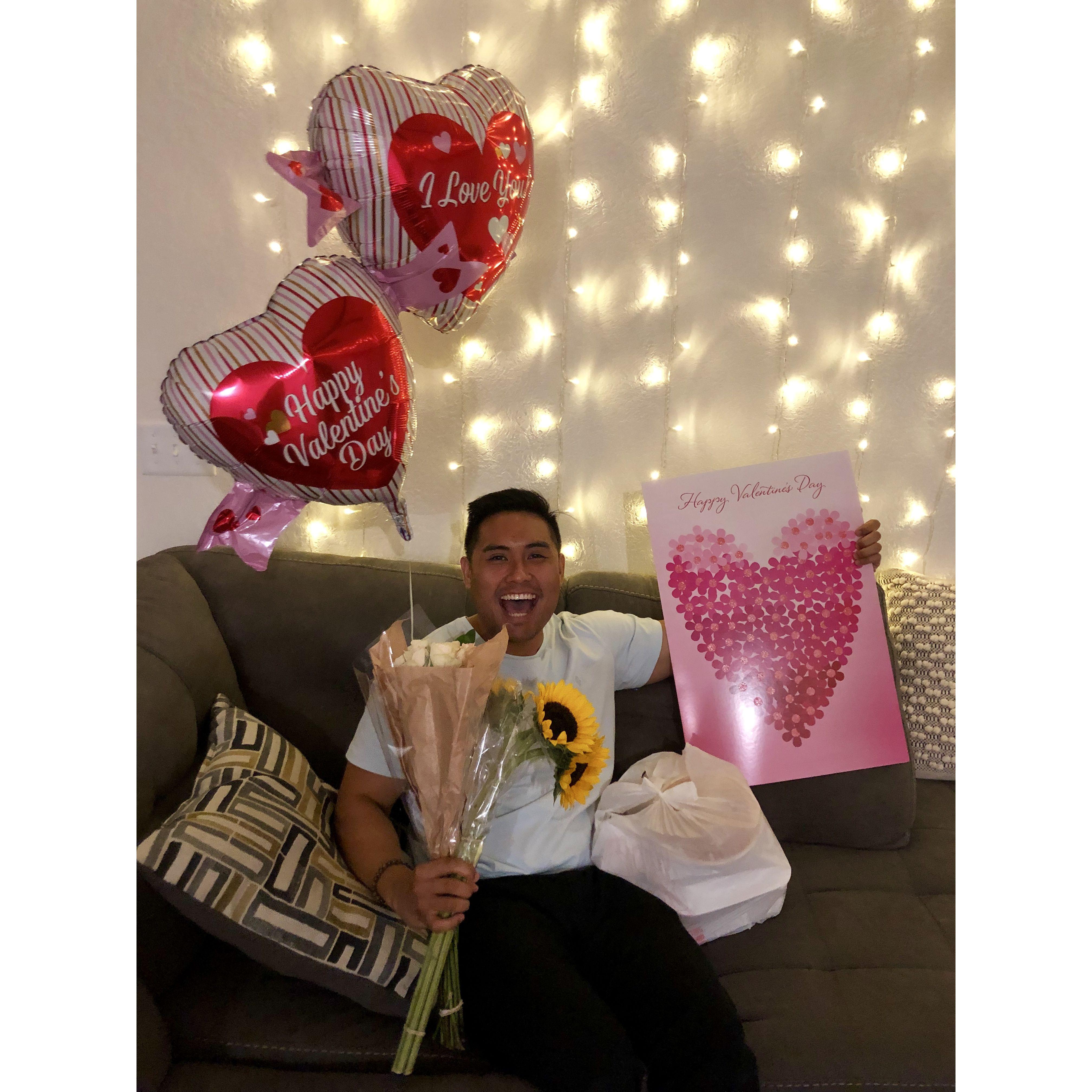 our first valentine's day