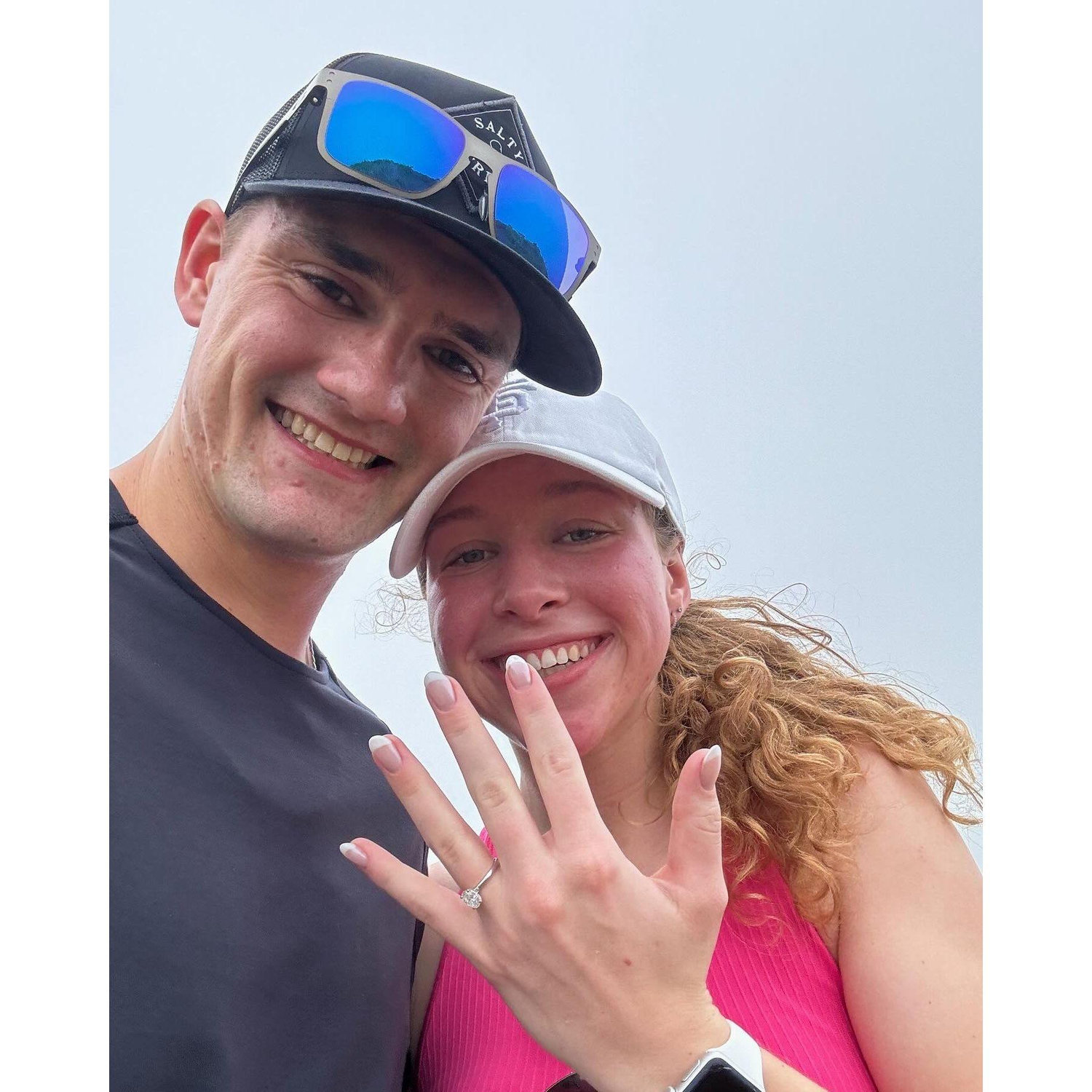 We got engaged in Maui, Hawaii at the top of a beautiful hike overlooking the island!