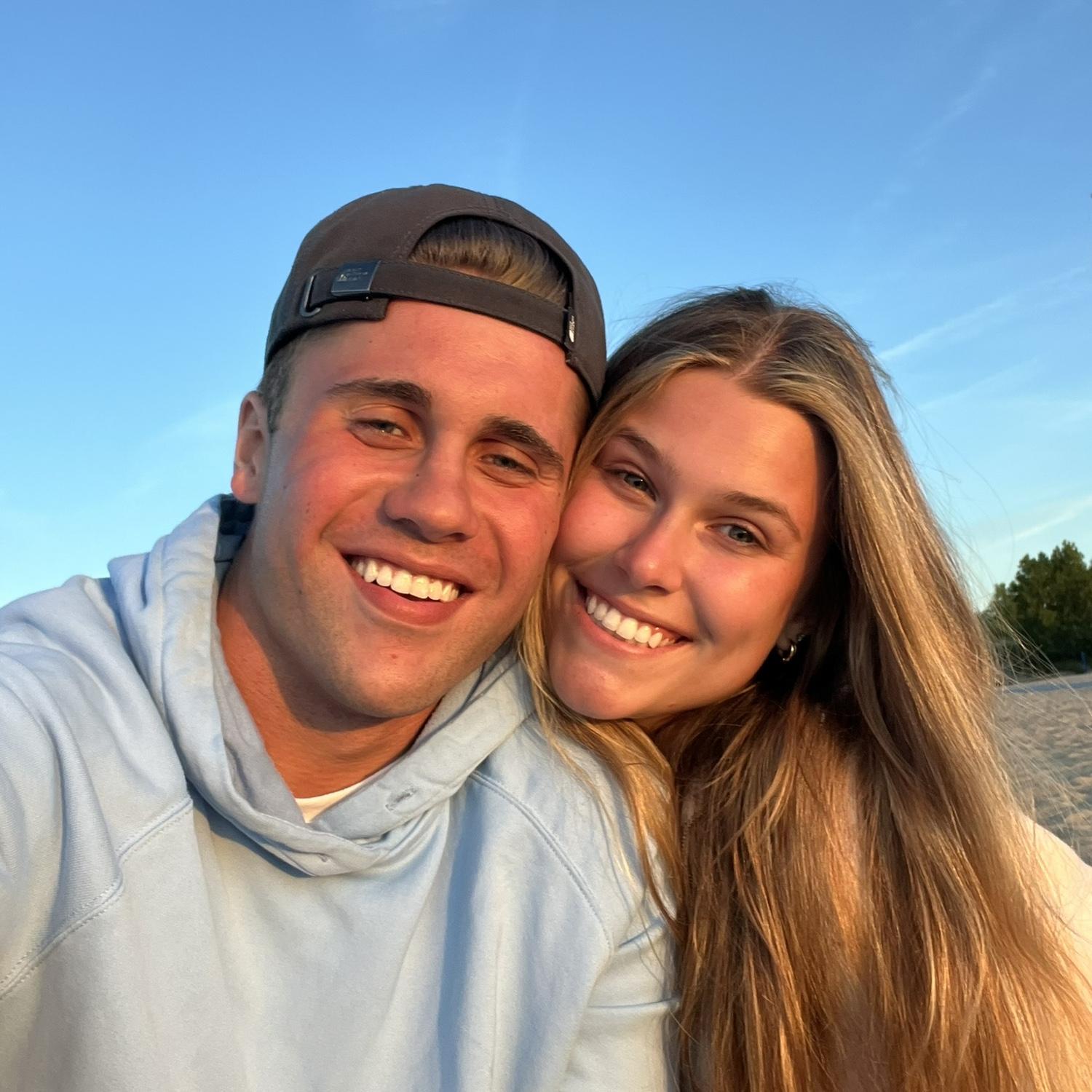 Our first time to Lake Michigan together - our first summer together :)