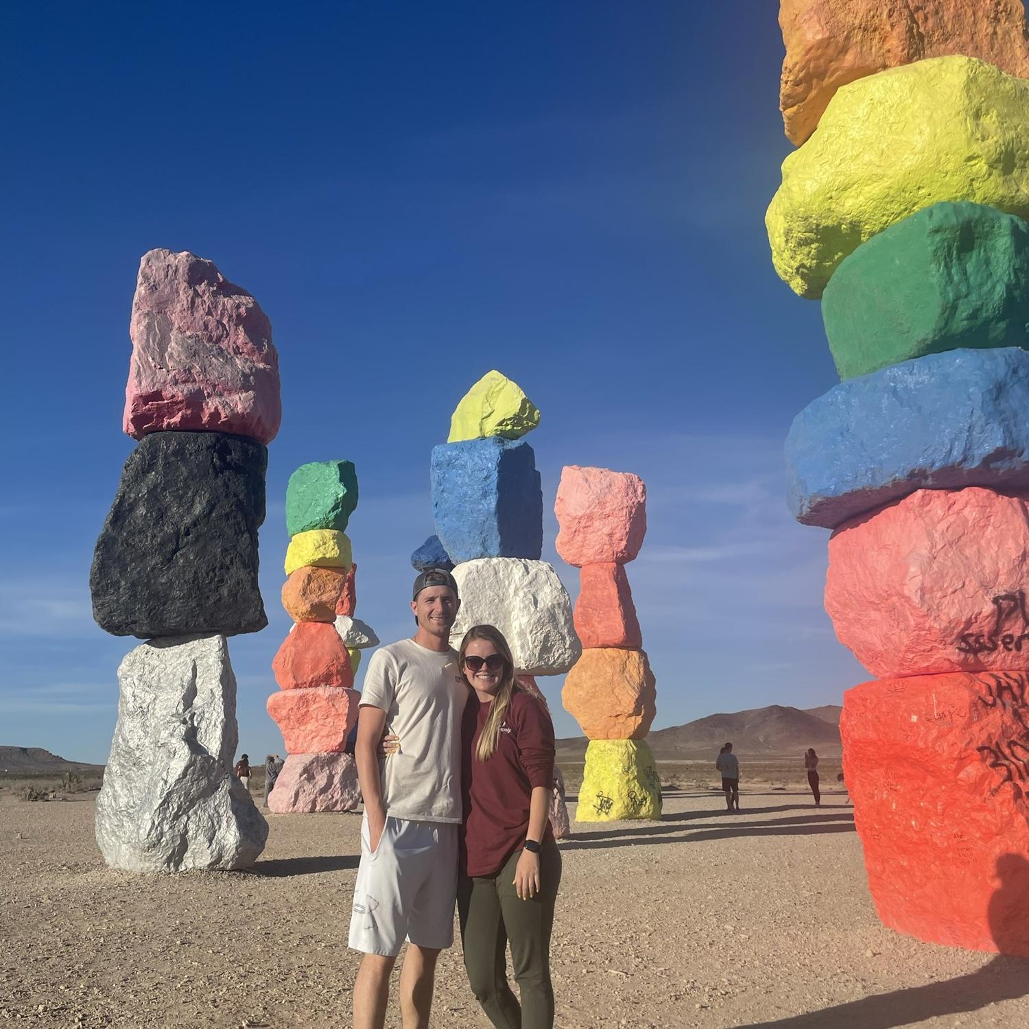 May 4, 2022 - Seven Magic Mountains outside of Las Vegas.