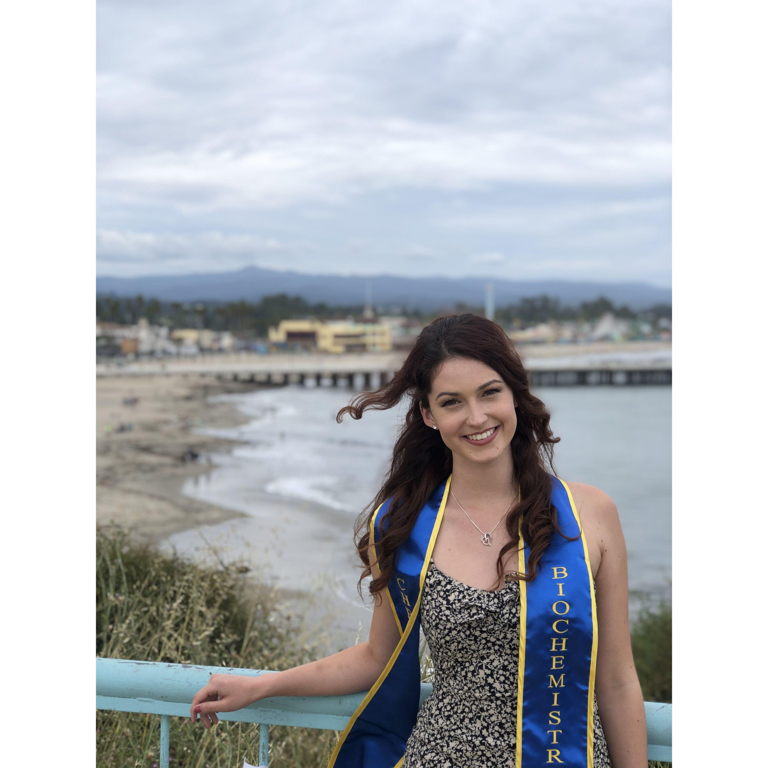 Jason takes Shannons grad photos. She did not get to walk during the ceremony because of COVID.