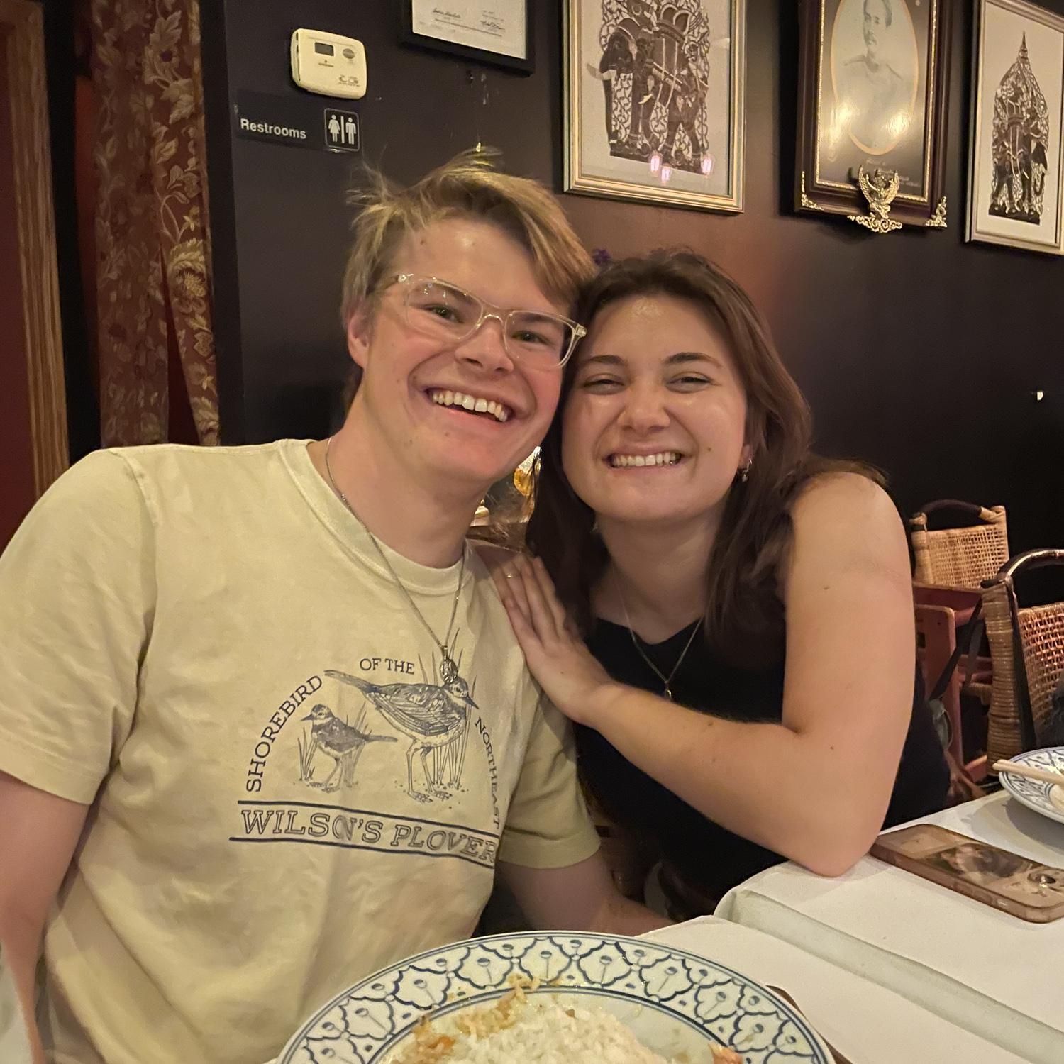 from bekah’s birthday dinner in wheaton!