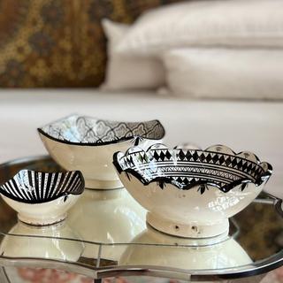 Moroccan 3-Piece Handpainted Nesting Bowl Set