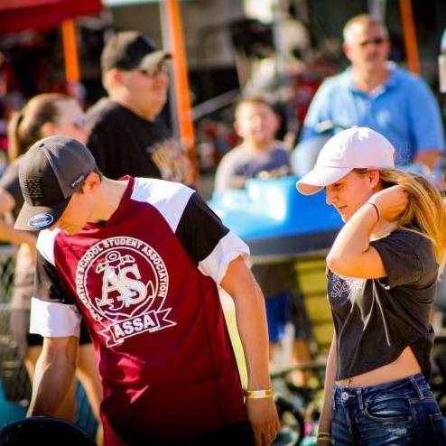 In between races at the speedway