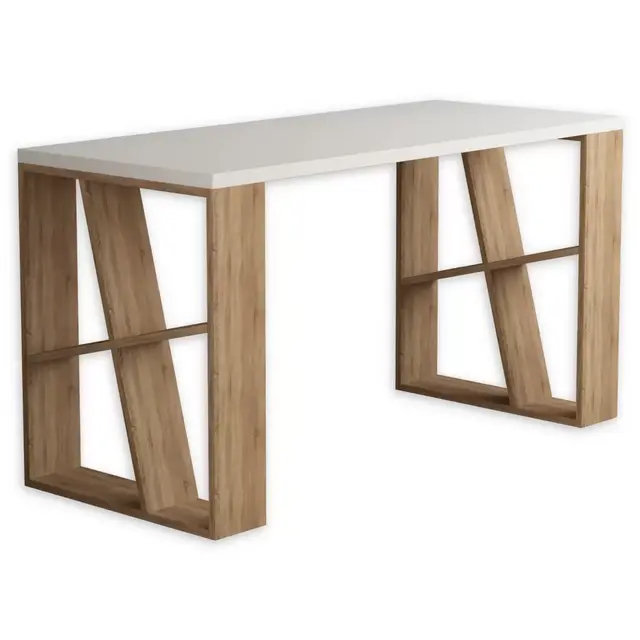 Ada Home Decor® Brian Desk in White/Oak