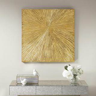 Sunburst Gold Resin Dimensional Palm Box