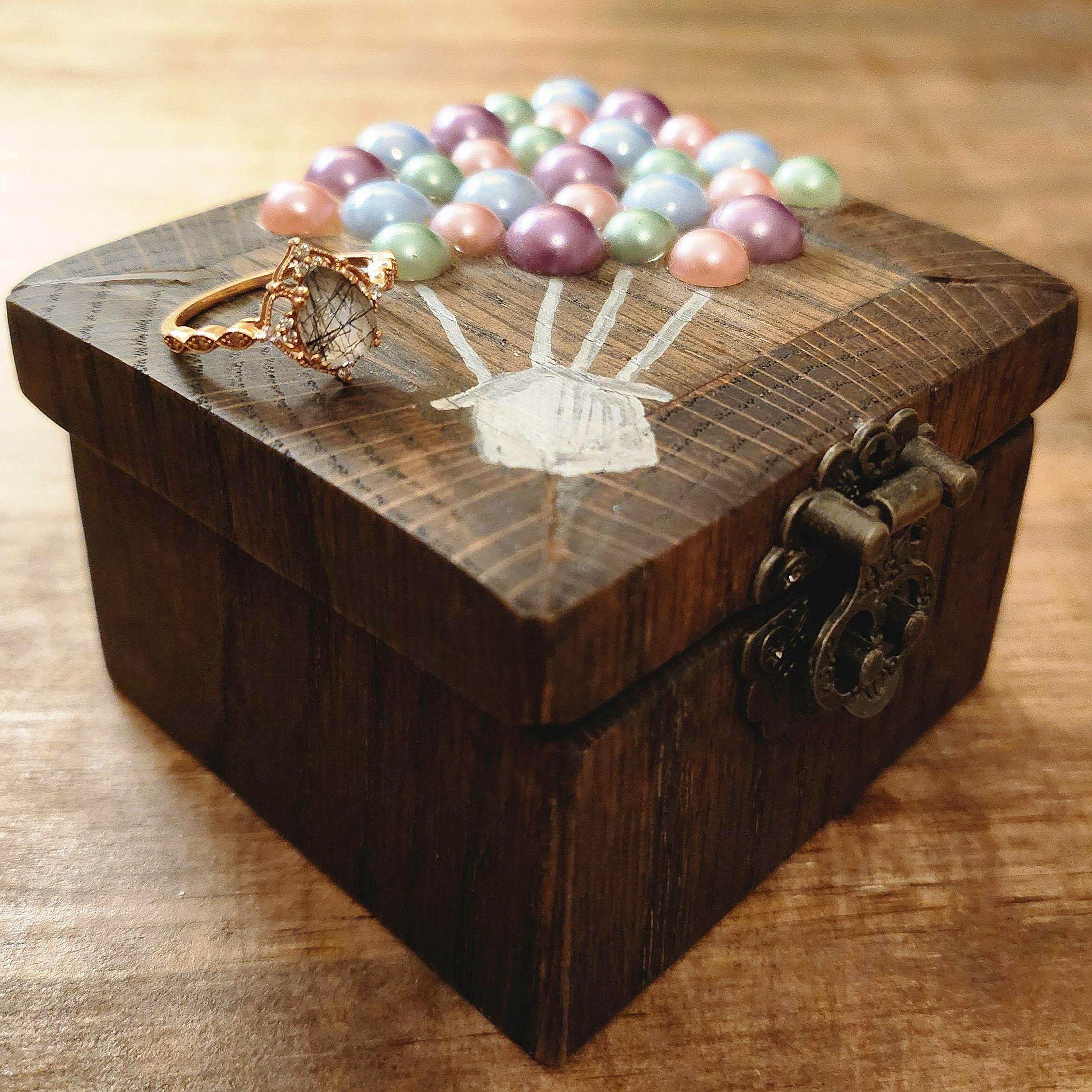 Engagement Ring & Box That Brady Handcrafted