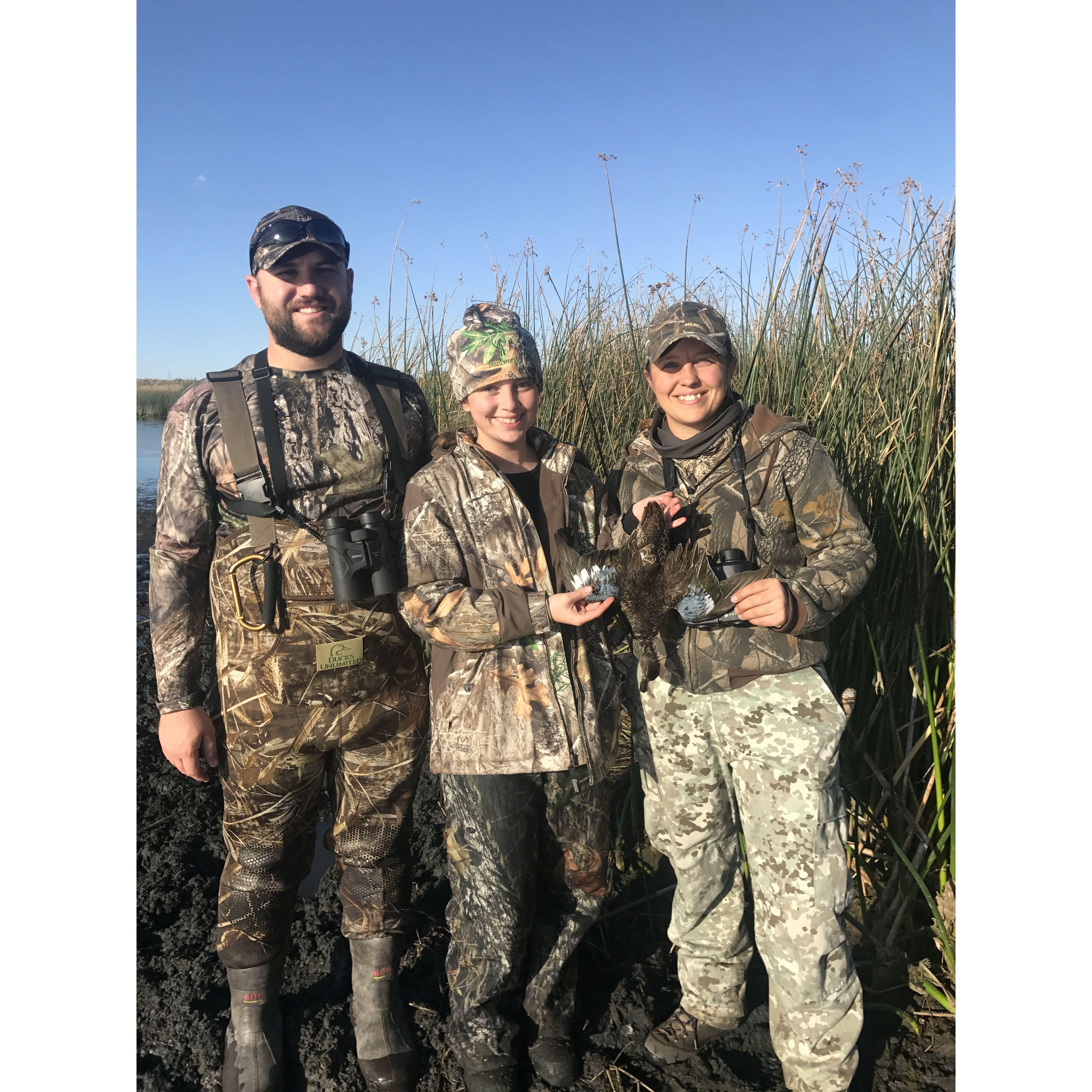 Took Juli duck hunting.