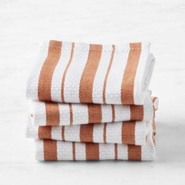 Williams Sonoma Classic Striped Dishcloths (set of 4)