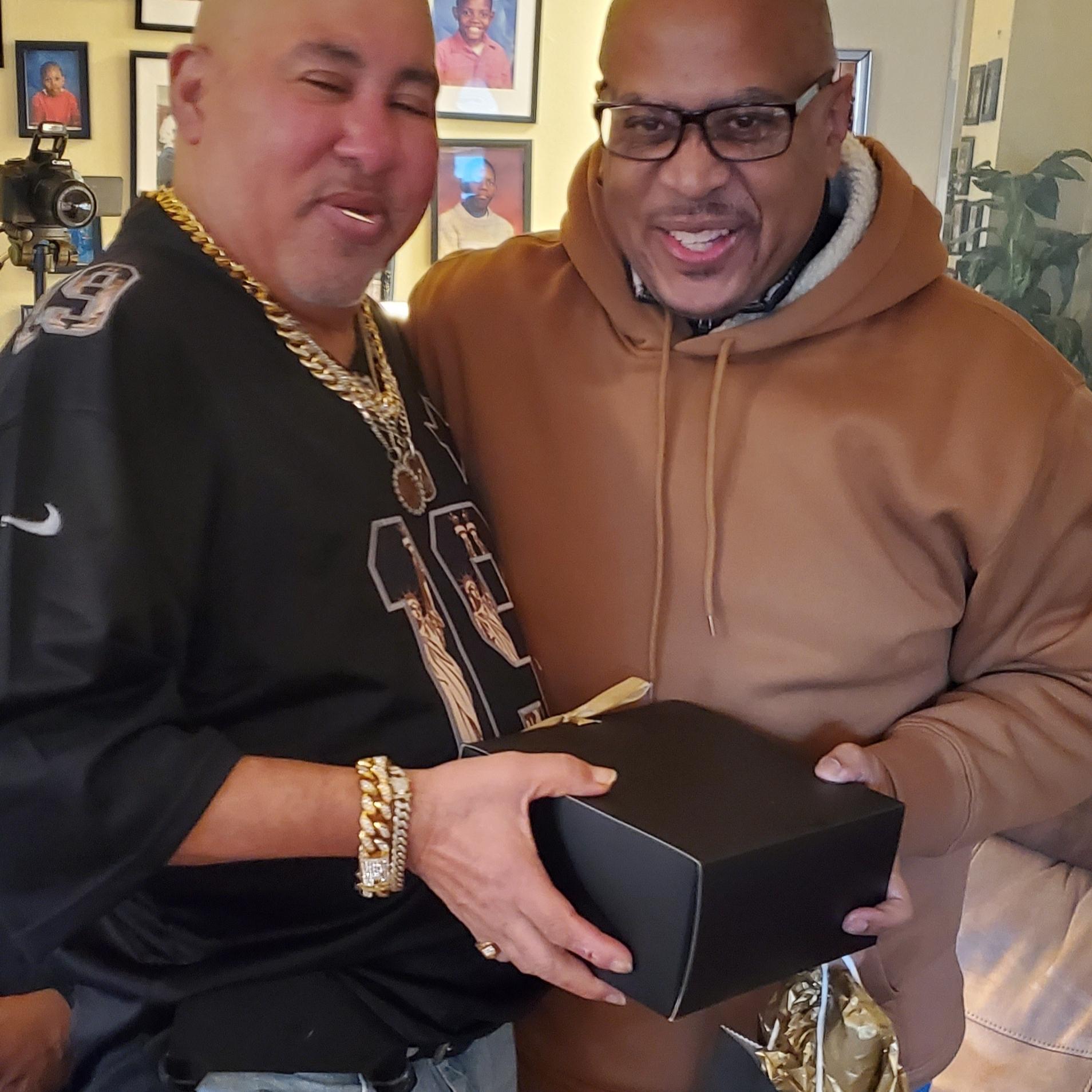 Harold presents a token of appreciation to his groomsmen Eugene Wedding Party Lucheon.