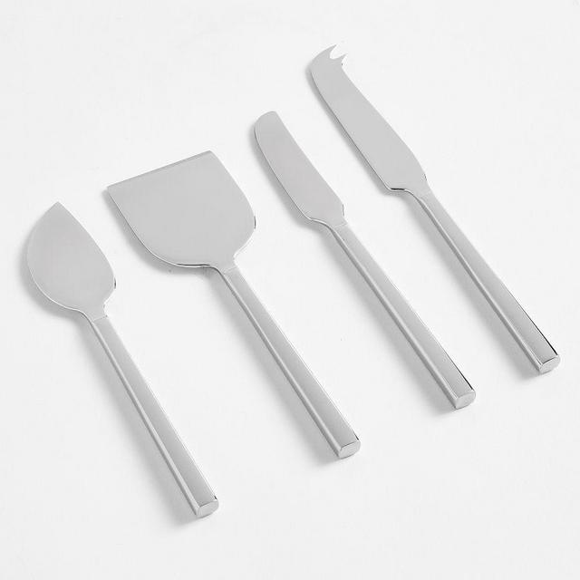 Luna Cheese Knives, Set of 4 - Stainless Steel
