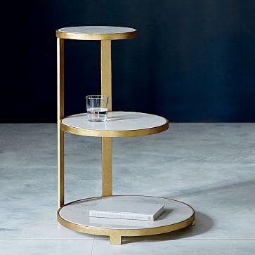 Round Tiered Side Table