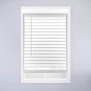 allen + roth 2-in Cordless Room Darkening Faux wood Horizontal blinds