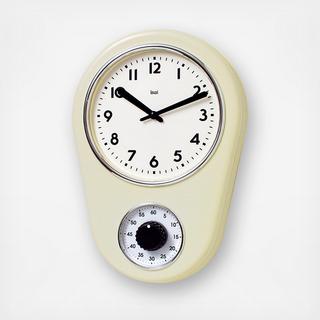 Retro Modern Kitchen Timer Wall Clock