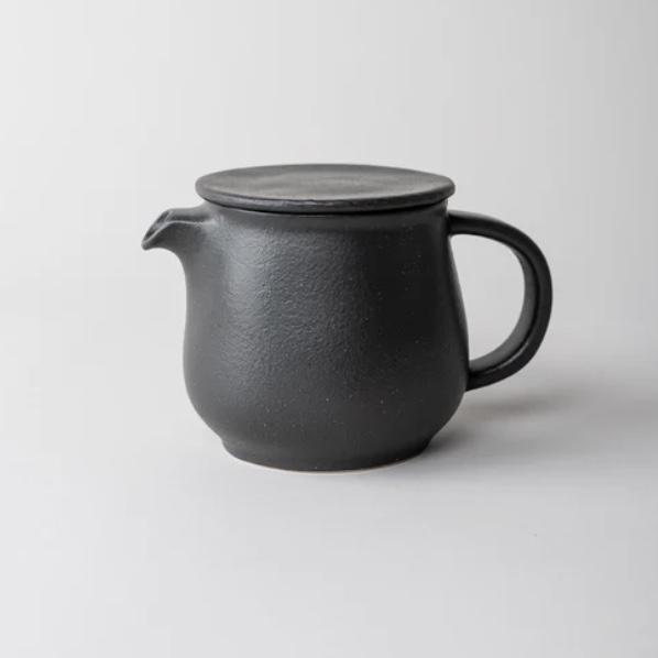 Black Ceramic Teapot With Infuser