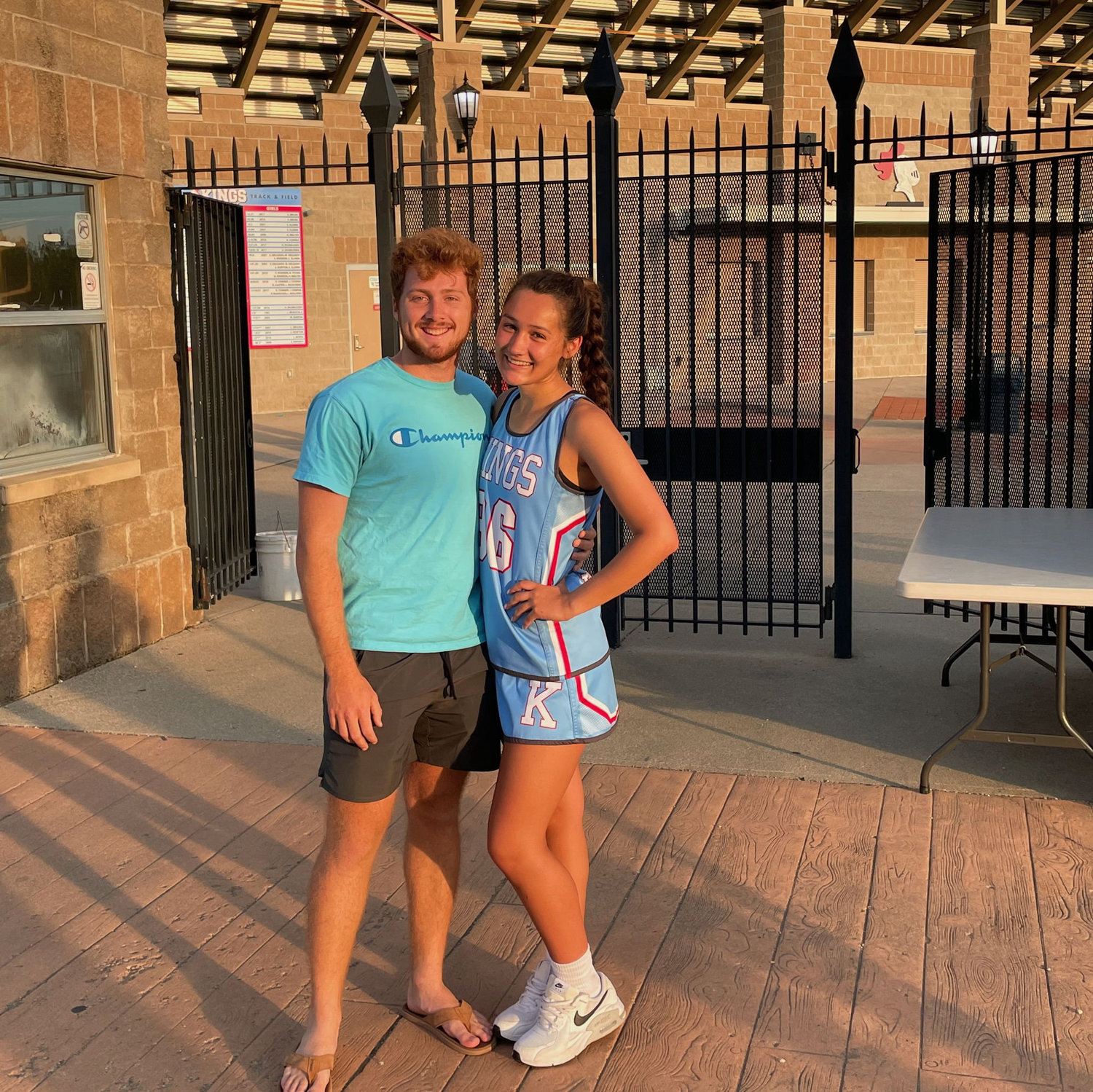 Davis was Maya's number one supporter during lacrosse season!