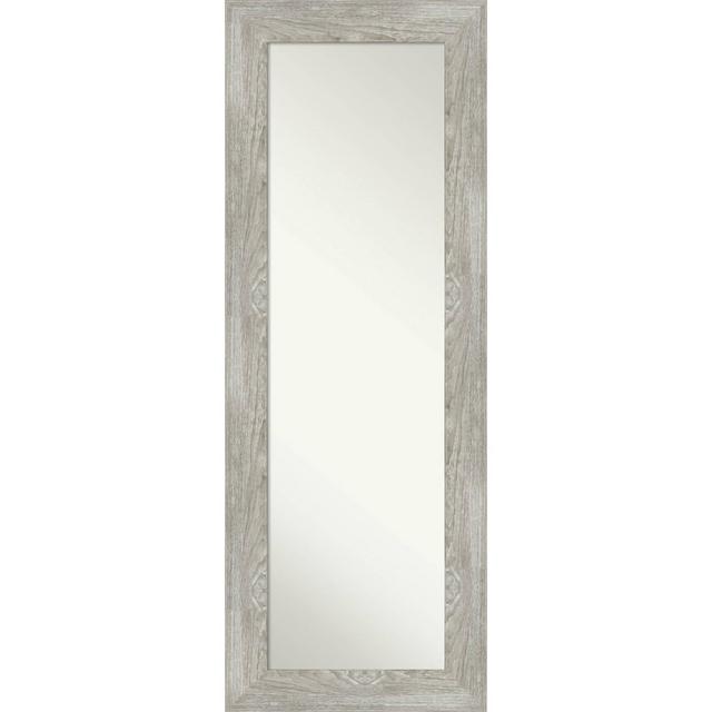20" x 54" On The Door Full Length Door Mirror Dove Graywash - Amanti Art