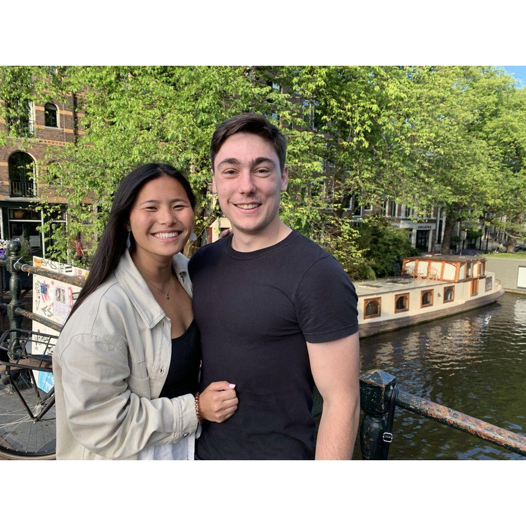 Couldn't go to Amsterdam without a pic at the canals, of course