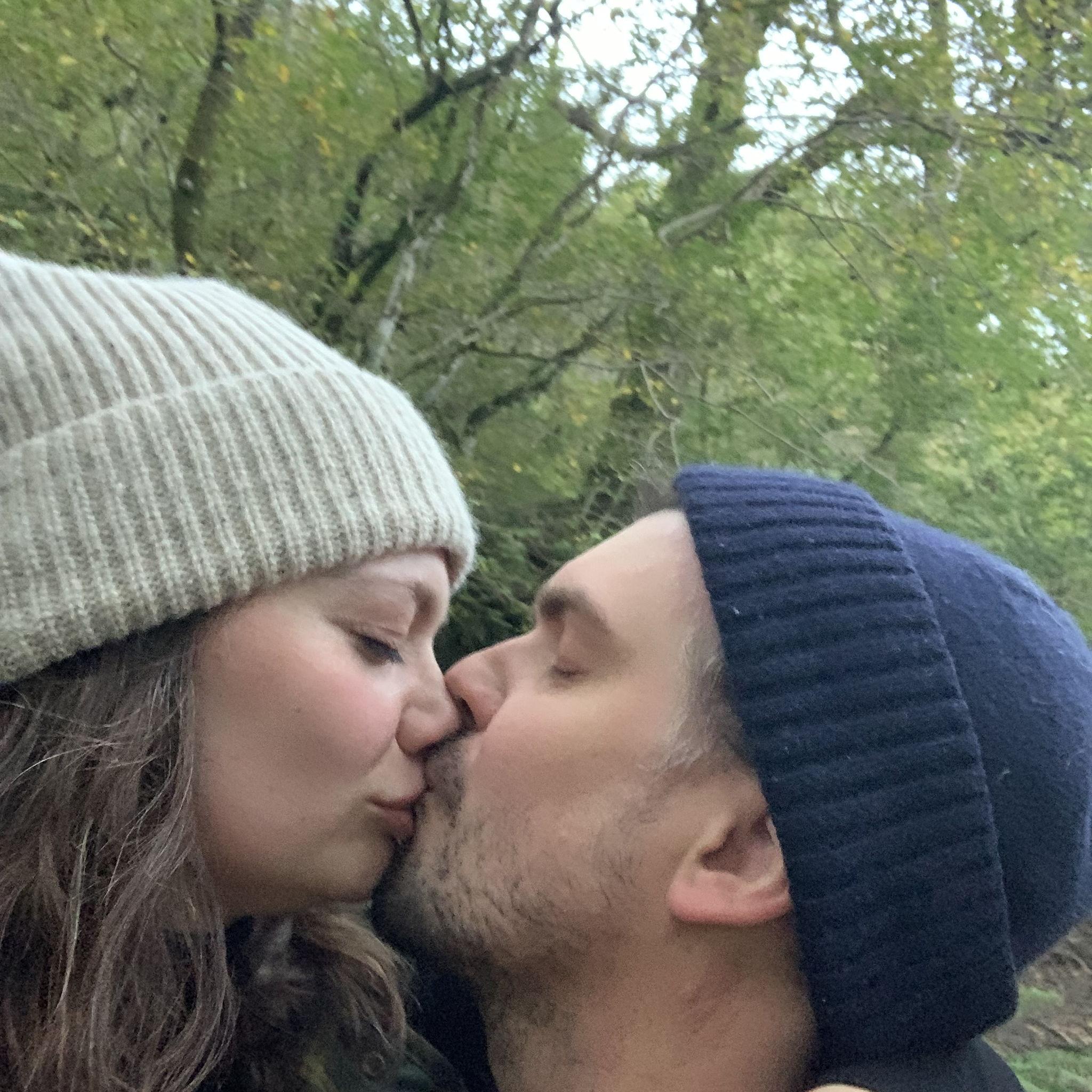 Us just after he popped the question!