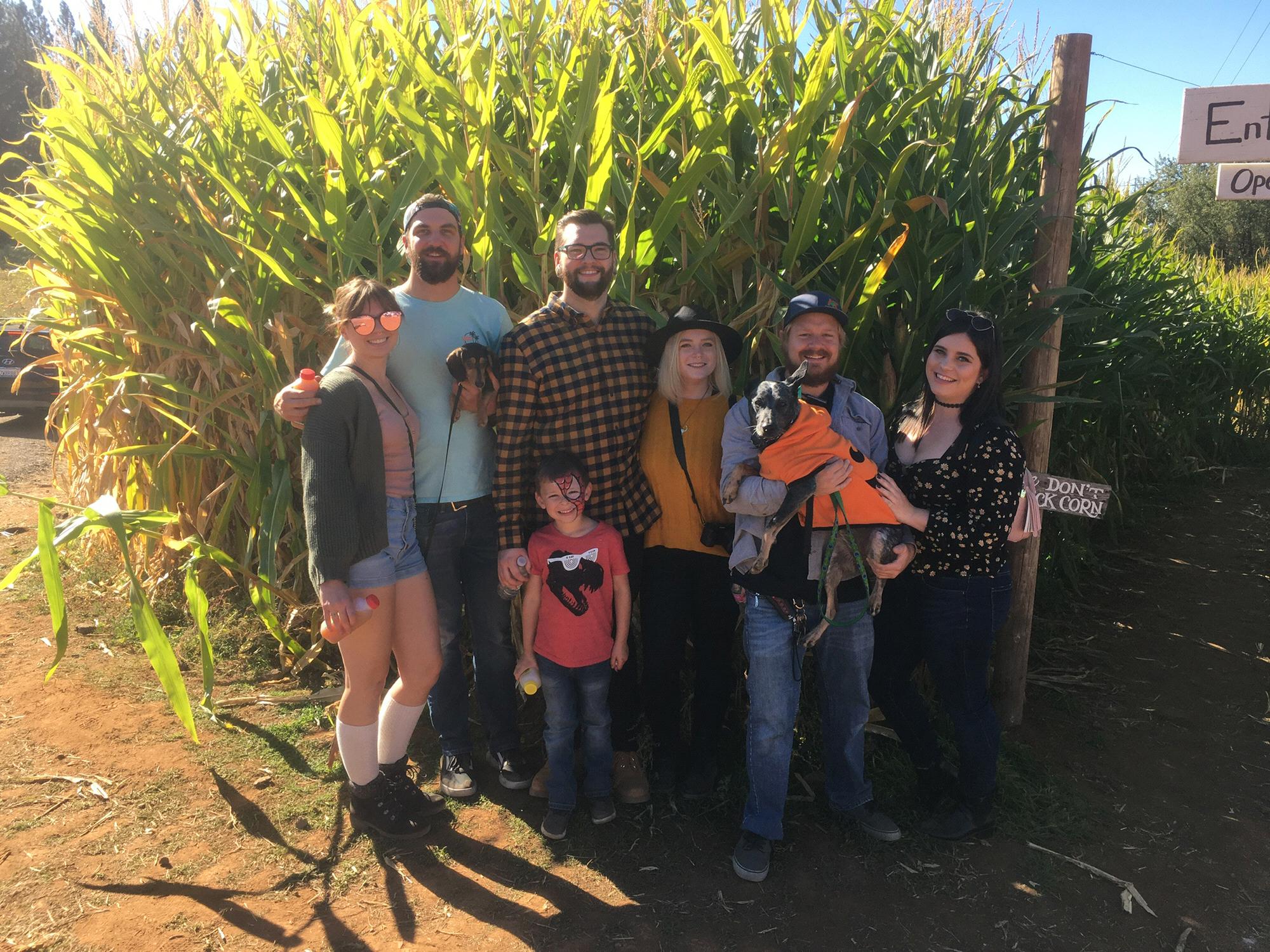 Our first corn maze!