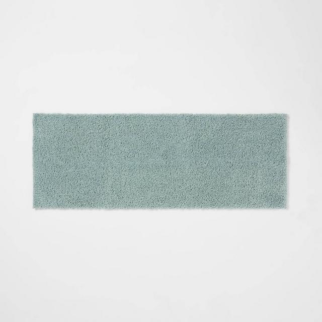 22"x60" Antimicrobial Bath Runner Aqua - Total Fresh