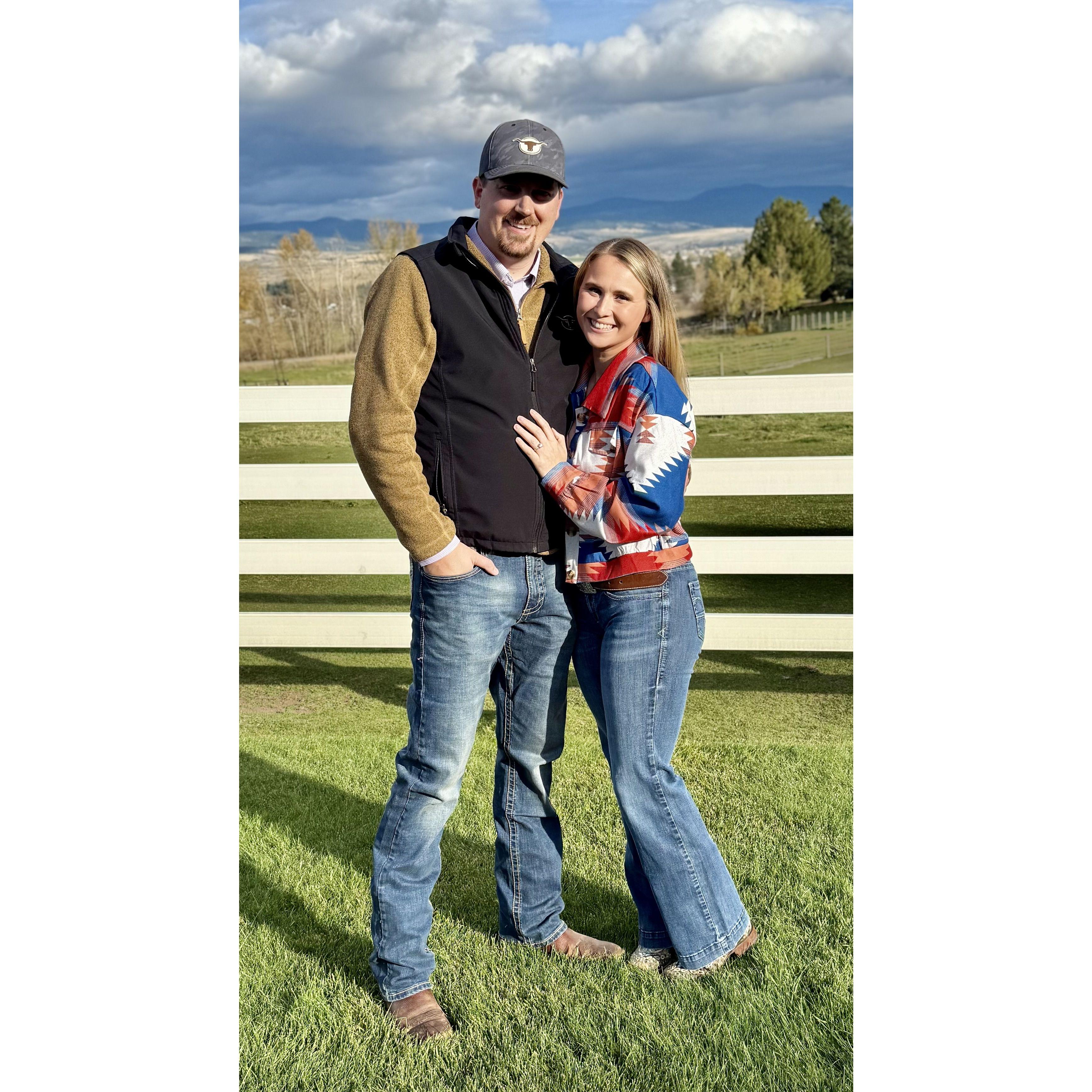 Shortly after Zac asked Meagan "Will you marry me?"