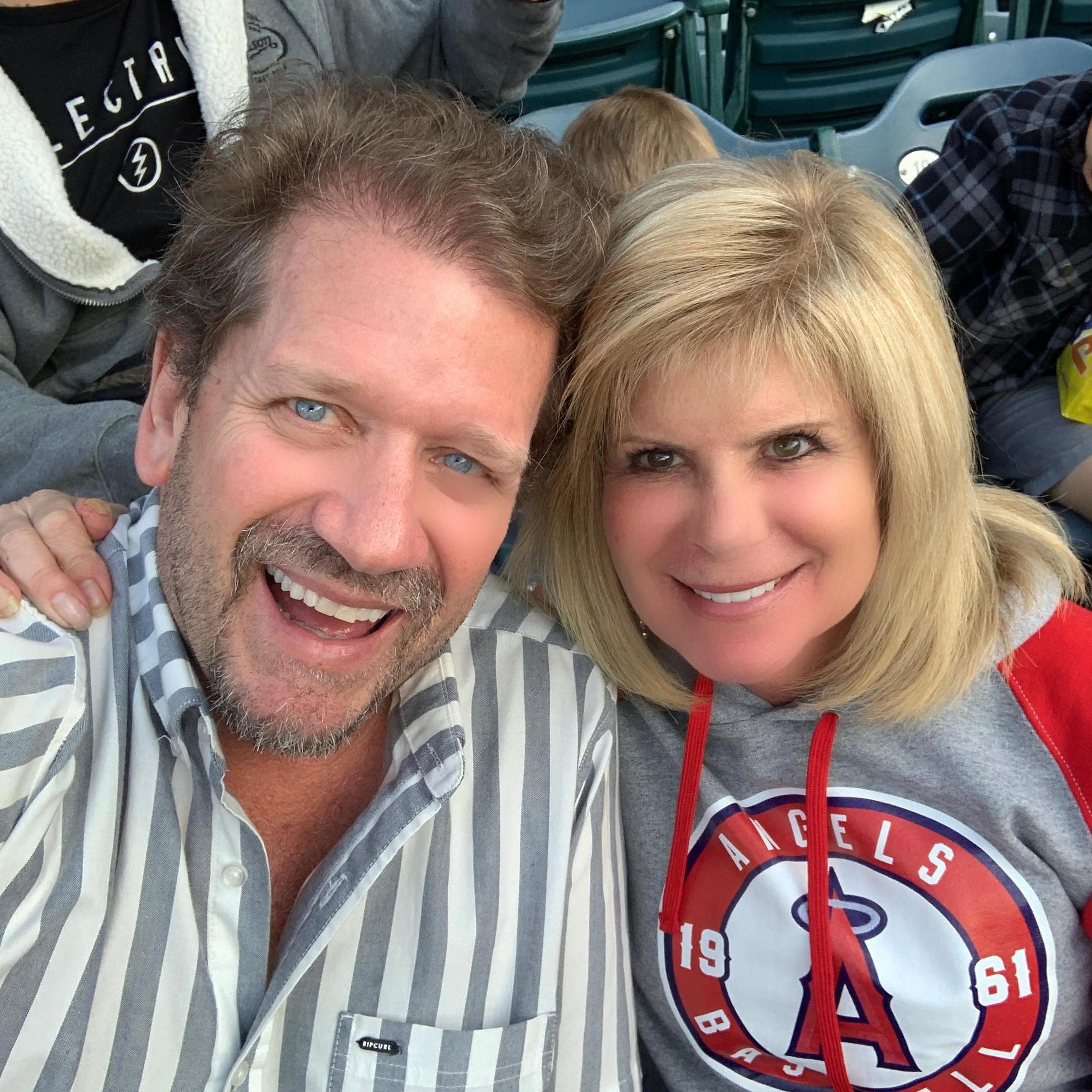 Angels game in Anaheim California.