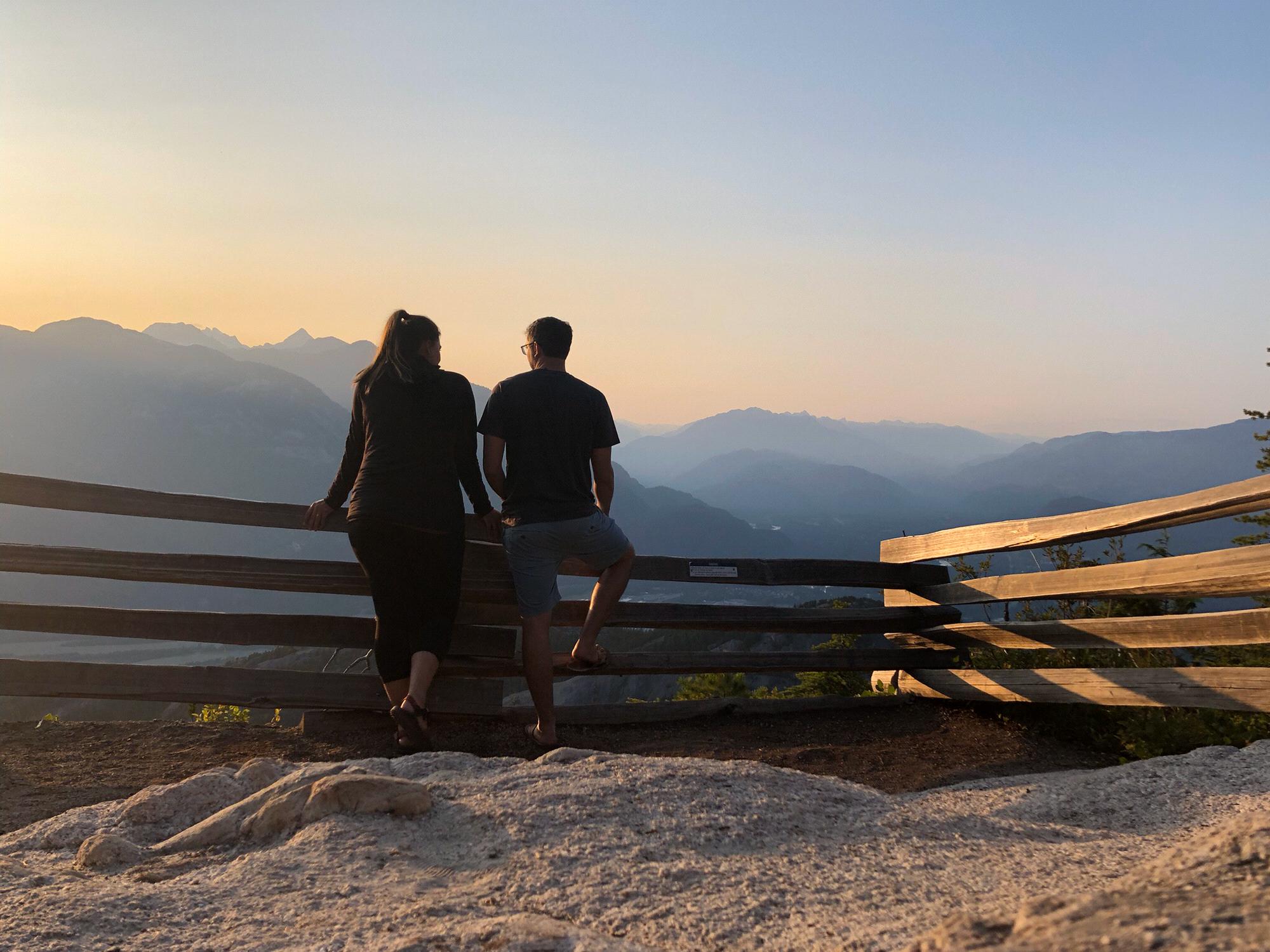 One of our many adventures in Squamish, B.C.